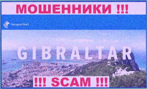TexSportBet Com - это интернет мошенники, их адрес регистрации на территории Гибралтар