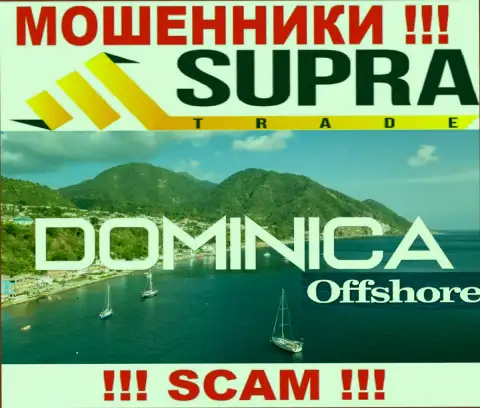 Контора SupraTrade Io похищает финансовые средства людей, расположившись в оффшорной зоне - Dominica