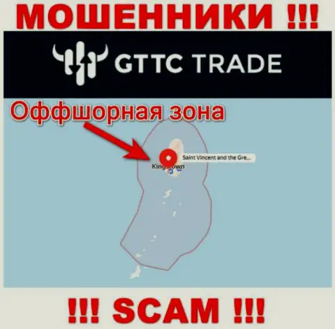 МОШЕННИКИ GT TC Trade зарегистрированы невероятно далеко, на территории - Saint Vincent and the Grenadines