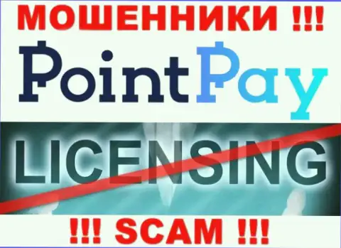 У мошенников Point Pay на сайте не предоставлен номер лицензии организации !!! Будьте очень бдительны