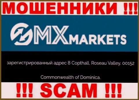GMX Markets - это МОШЕННИКИМаларкеу Консалтинг ЛТДОтсиживаются в оффшорной зоне по адресу: 8 Copthall, Roseau Valley, 00152 Commonwealth of Dominica