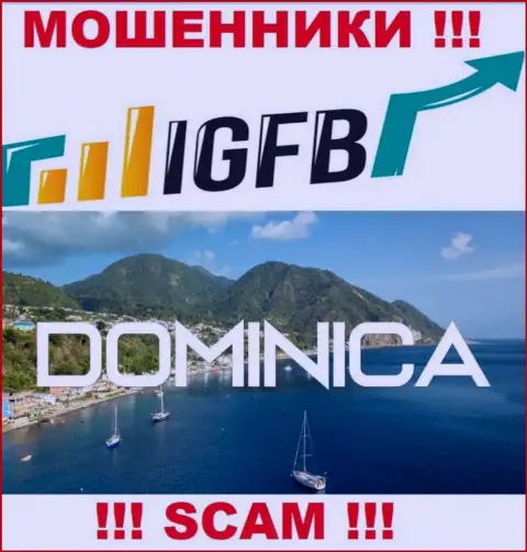 На веб-портале ИГФБ указано, что они расположились в офшоре на территории Commonwealth of Dominica