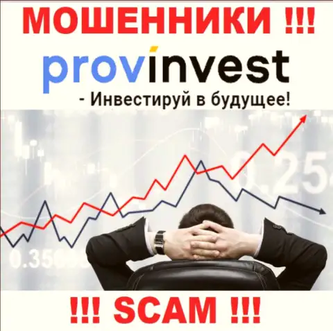 ProvInvest Org лишают денежных вкладов наивных людей, которые поверили в законность их деятельности