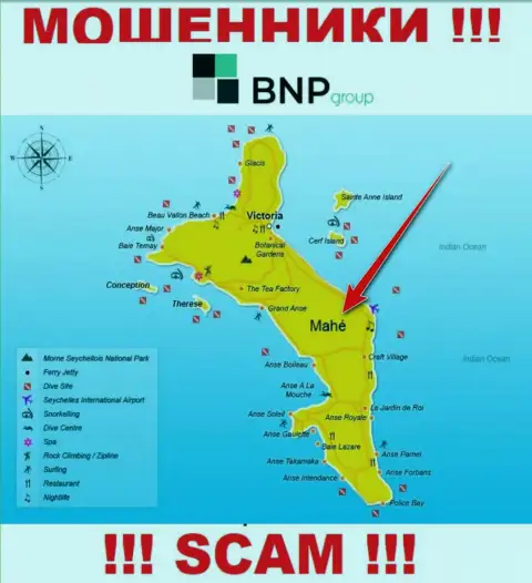BNP Group расположились на территории - Mahe, Seychelles, остерегайтесь работы с ними
