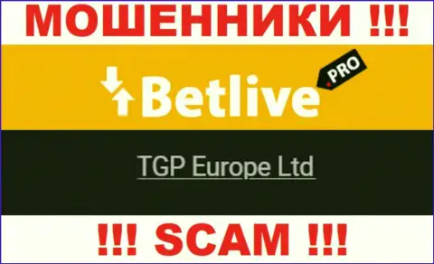 TGP Europe Ltd - это руководство неправомерно действующей конторы Бет Лайв
