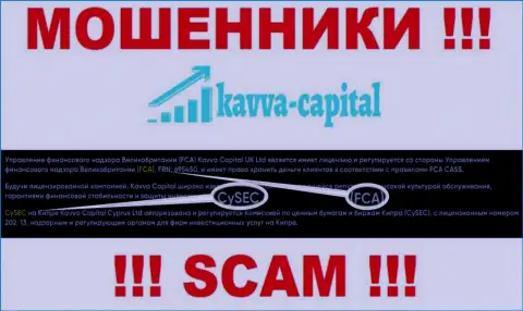 CySEC - это дырявый регулирующий орган, вроде как курирующий Kavva Capital Group