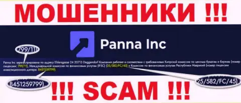Жулики ПаннаИнк умело кидают доверчивых клиентов, хотя и показали лицензию на веб-сервисе