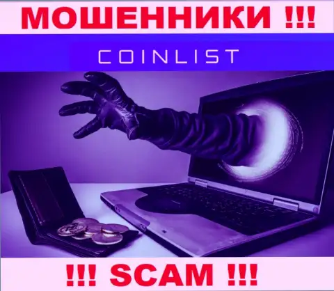 Не ведитесь на возможность заработать с internet мошенниками CoinList - это ловушка для наивных людей