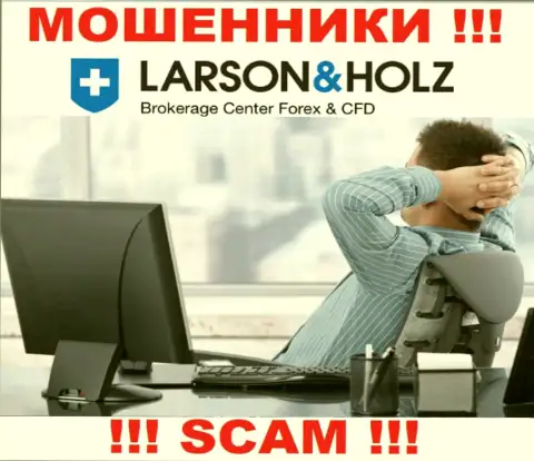 Информации о непосредственных руководителях компании LarsonHolz Ru нет - посему довольно-таки опасно иметь дело с данными интернет-мошенниками