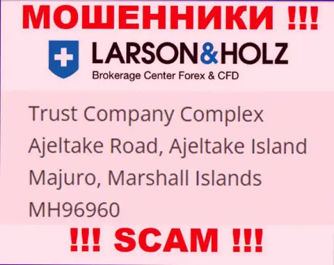Офшорное местоположение Larson Holz - Trust Company Complex Ajeltake Road, Ajeltake Island Majuro, Marshall Islands МН96960, откуда данные internet-ворюги и прокручивают свои махинации