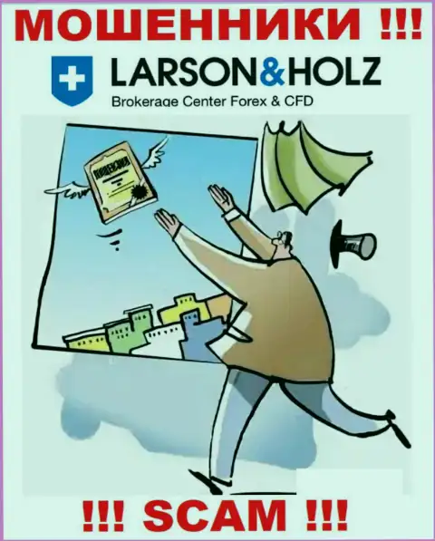 Larson Holz Ltd - это подозрительная контора, ведь не имеет лицензии