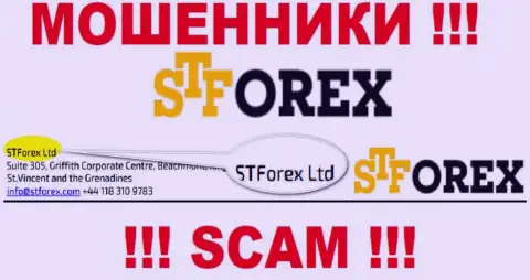 СТФорекс Лтд - это разводилы, а управляет ими STForex Ltd