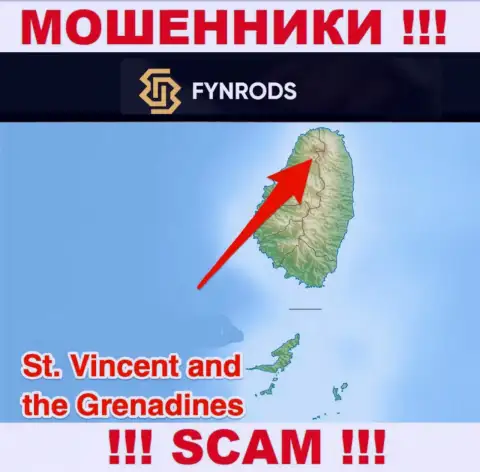 Финродс - это МОШЕННИКИ, которые зарегистрированы на территории - Saint Vincent and the Grenadines