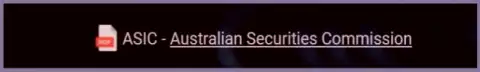 Регулятор Australian Securities and Investments Commission (ASIC), регулирующий деятельность брокерской организации Zinnera Com