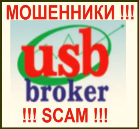 Логотип мошеннической Форекс брокерской организации ЮСБ Брокер